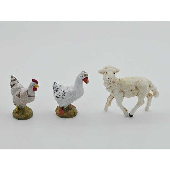 Fontanini Other - Vintage Fontanini Nativity "Bethlehem Birds" Set of 2 Plus Lamb Hand Painted